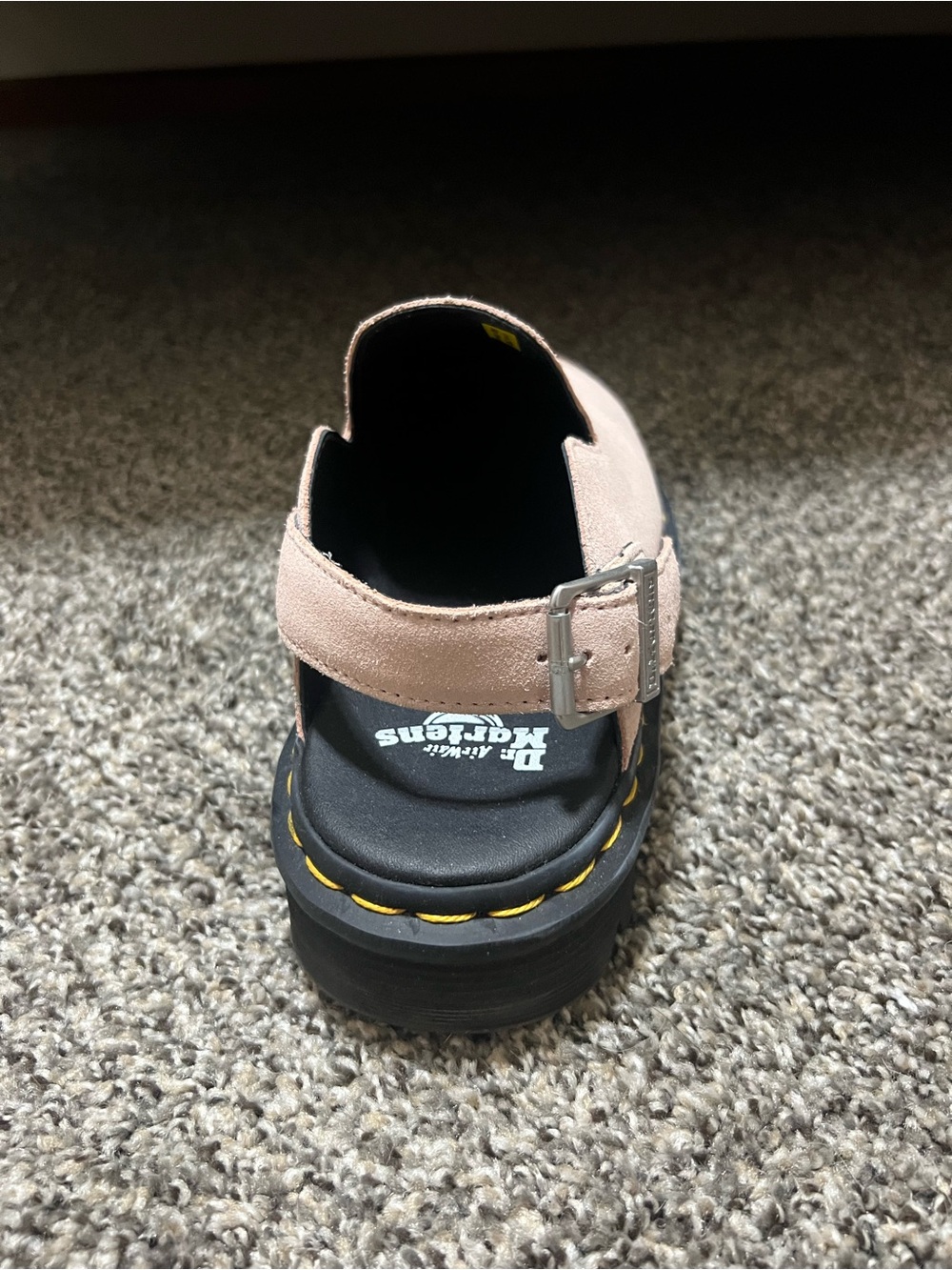 Dr. Martens Women’s Pale Pink Suede Slip-On Loafers - Picture 4 of 14
